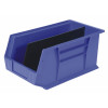 plastic storage bin with divider