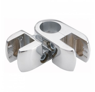 Angle Double Panel Clamp for Chrome Tube