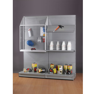Sloping Top Display Cabinet for Shop Shelving