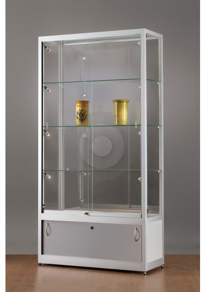 retail display cabinet with storage