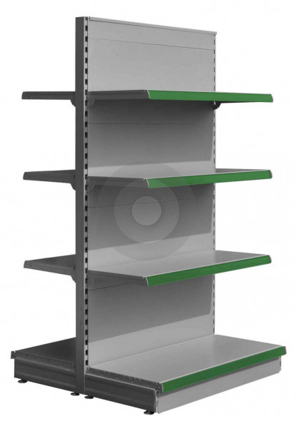 silver gondola shelving from shelving megastore