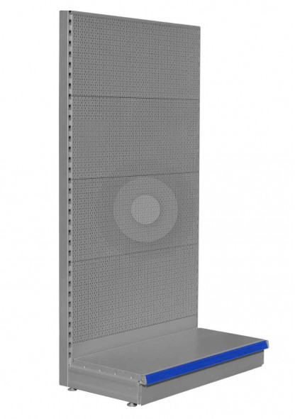 silver wall pegboard unit