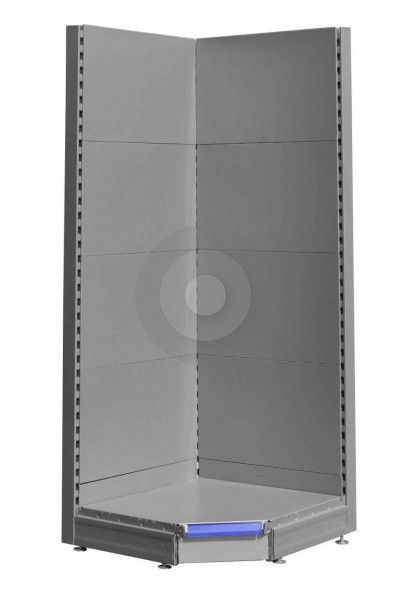 silver design your own internal corner shelving
