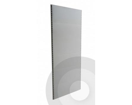 Wall Upright Shelving Unit Silver (RAL9006)