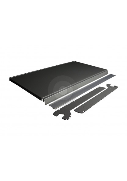 silver shop shelving components