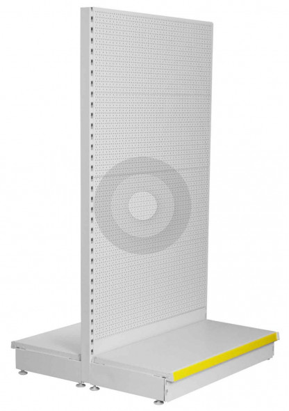 Pegboard gondola shelving for shops