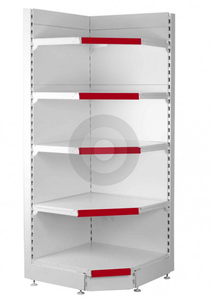 corner shelving unit for shops