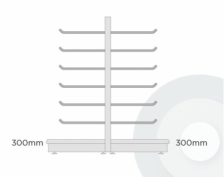 Extra Shallow Gondola Pegboard Unit