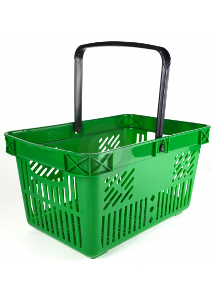 large green shopping basket