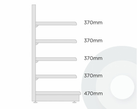 Medium Internal Corner Shelving Unit 90 Degree