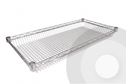 Chrome Wire Basket Shelf