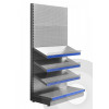 Deep Stationery Shelving Silver (RAL9006)