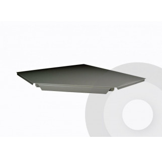 Additional Internal Corner Shelf 90 Degrees Silver (RAL9006)