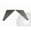 Canopy Brackets Outside Ends (Pair) Silver (RAL9006)
