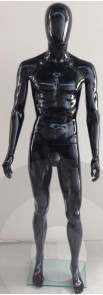 black male glossy mannequin