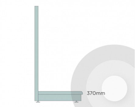 Shallow Design Your Own Wall Shelving Silver (RAL9006)
