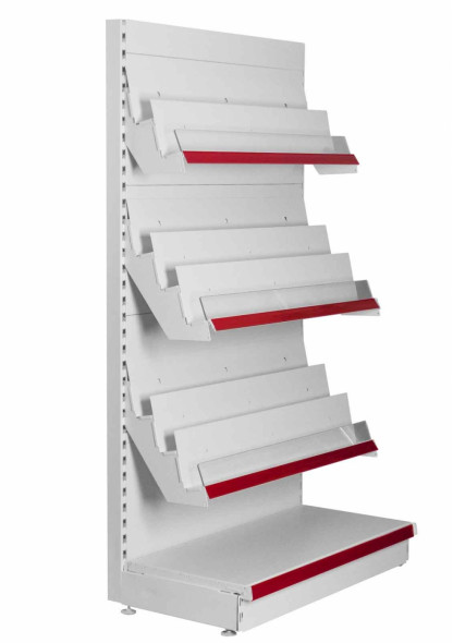 magazine 8 tier display shelving