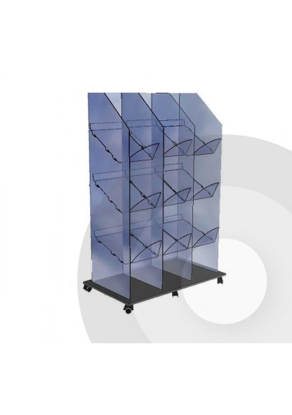 triple newspaper stand