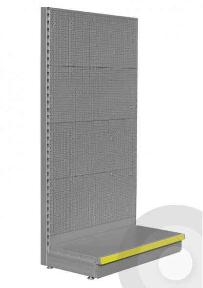 silver pegboard stand