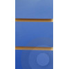 blue slatwall panel