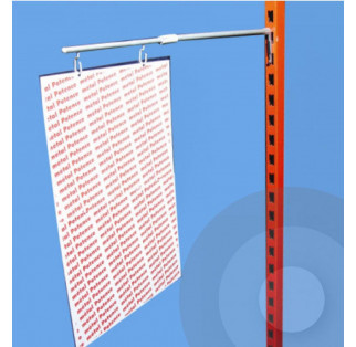 Shelving Aisle Telescopic Sign Holder - 10 Pack