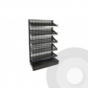 Wire Retail Shelving System Wall Bay