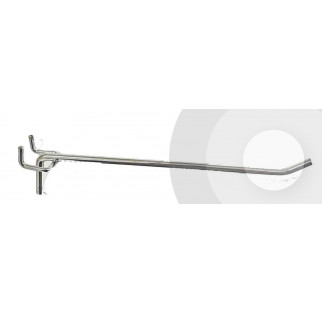 Single Pegboard Hook (Chrome)