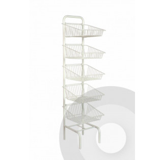 5 Wire Basket Display Stand for Shops