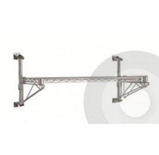 Chrome Wire Cantilever Wall Shelving Kits