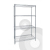 Epoxy coated chrome wire shelving bays, antibacterial and corrosion resistant