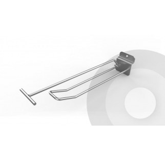 Euro Looped Slatwall Hook With Overarm (Box of 100) Zink