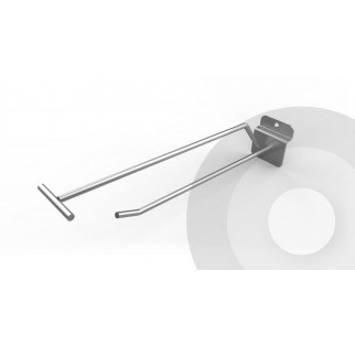 Single Slatwall Hook With Overarm (Box of 100) Zink